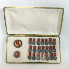 1990 Goodwill Games Seattle Russian Soviet Union Participation Medal and Pin Set