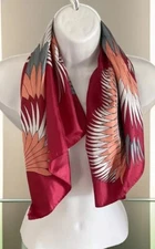 Paoli Womens Multicolored Square Scarf Polyester Aprox. 26X26