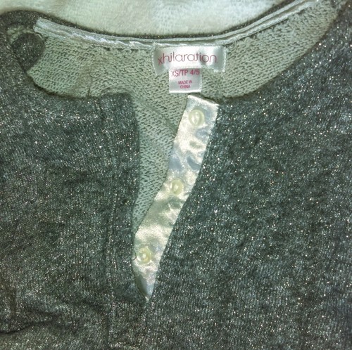 Xhilaration Silver/Gray Romper, XS/4-5, Child - Picture 4 of 4