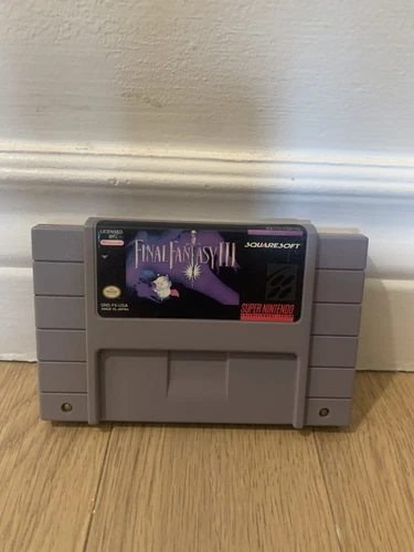 Final Fantasy III (SNES, 1994) Nintendo Cartridge Only - Tested, Authentic