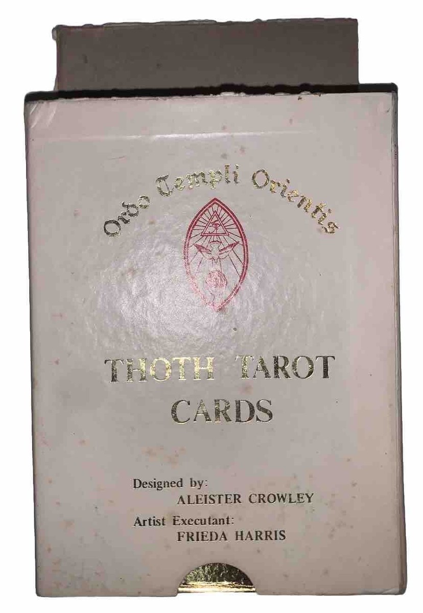 ALEISTER CROWLEY, THOTH TAROT, WHITE BOX A, 1st PRINTING, HONG