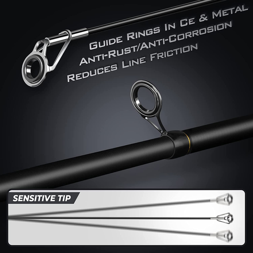 Fishing Rod & Reel Combo,Telescopic Fishing Rod Kit with Spinning Reel - Picture 3 of 16