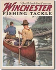 Vintage Retro Tin Metal Signs 8x12 Winchester Fish and Tackle Hunting Fishing Ho