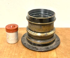 RARE HUGE COVERAGE GOERZ DAGOR 16 1/2"  420mm f7.7 BRASS LENS 12X20 18X22 20X24