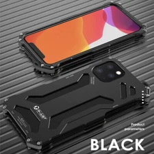R-JUST Metal Shockproof Back Cover Case For Apple iPhone 15 14 13 12 Pro Max