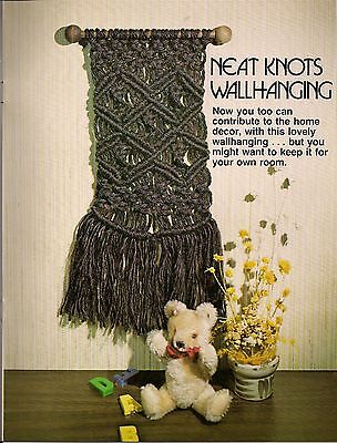 Instructions & Knotting Diagrams Craft Books #7256 Kids Can Macrame 