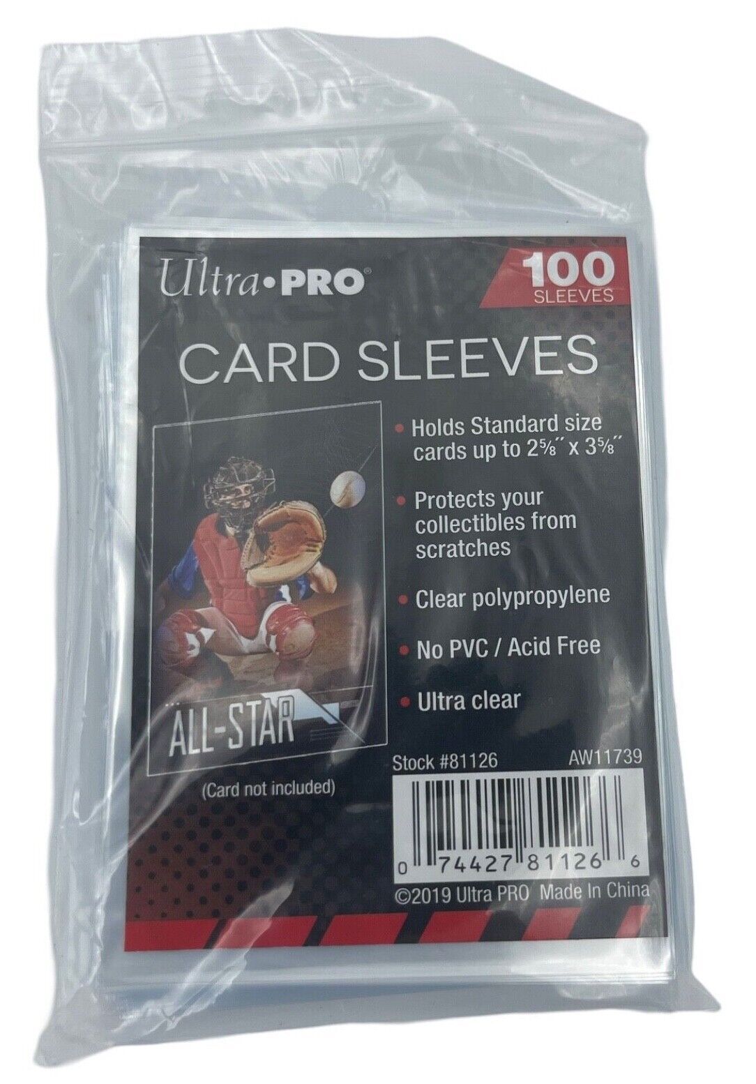 Ultra Pro Sleeves Karten-/schutzhüllen, Transparent [100 Stk. - 1.000