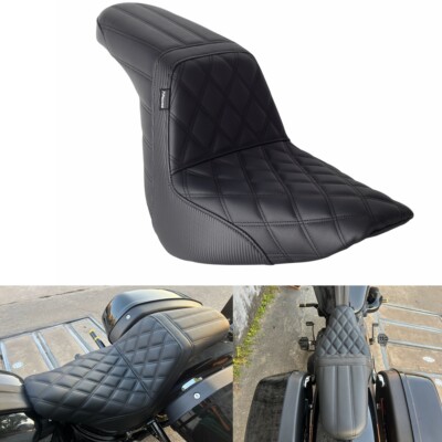 Comfortable Step-Up LS Seat For Harley Softail Sport Glide FLSB Low Rider '18-Up