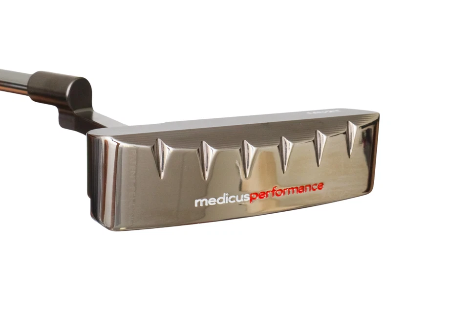 33" Left Hand Medicus Overspin Toe Balanced MB2T Tour Blade Golf Putter - Image 3 of 4