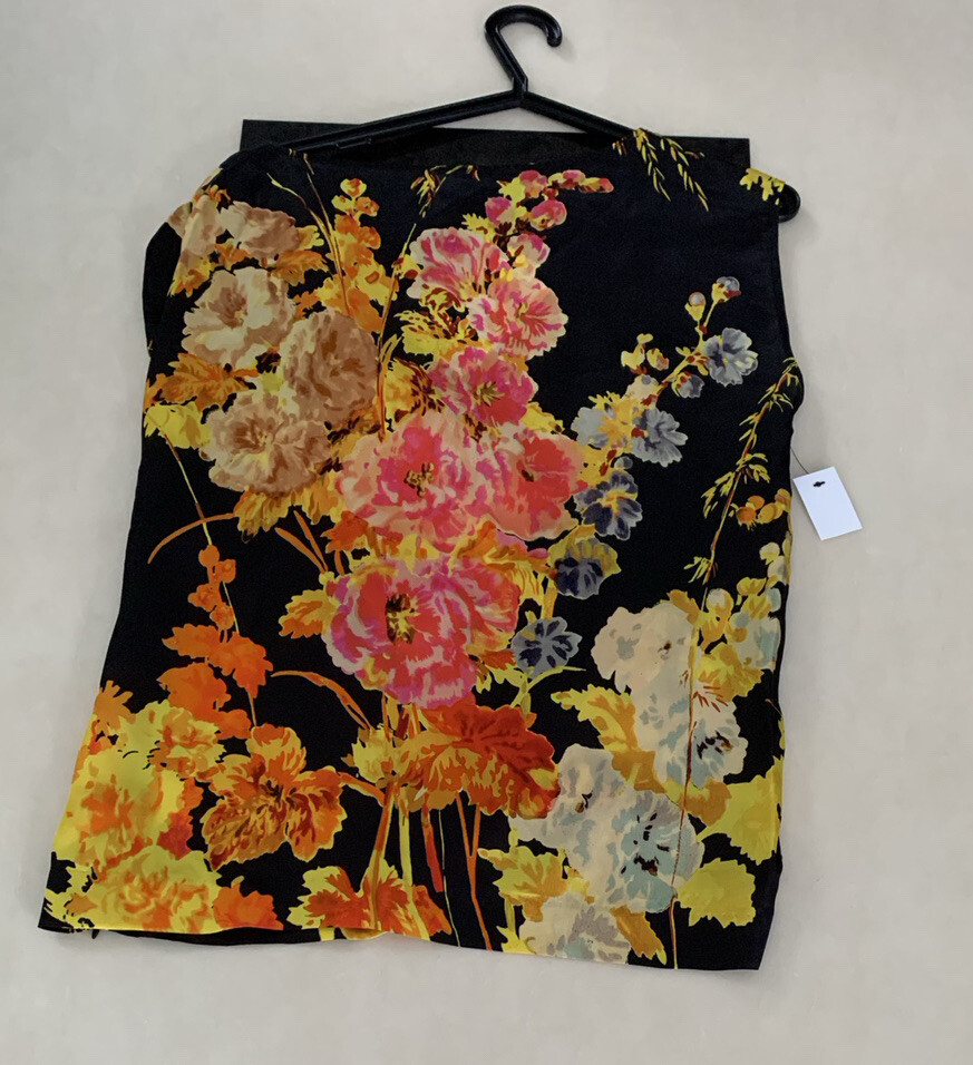 Dries Van Noten Floral Print Viscose-Satin Short Sleeve Dries Van Noten Floral Print Viscose-Satin Short Sleeve