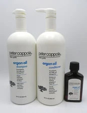 PETER COPPOLA ARGAN OIL SHAMPOO/ CONDITIONER 32 OZ / OIL TREATMENT 3.4 OZ Trio!