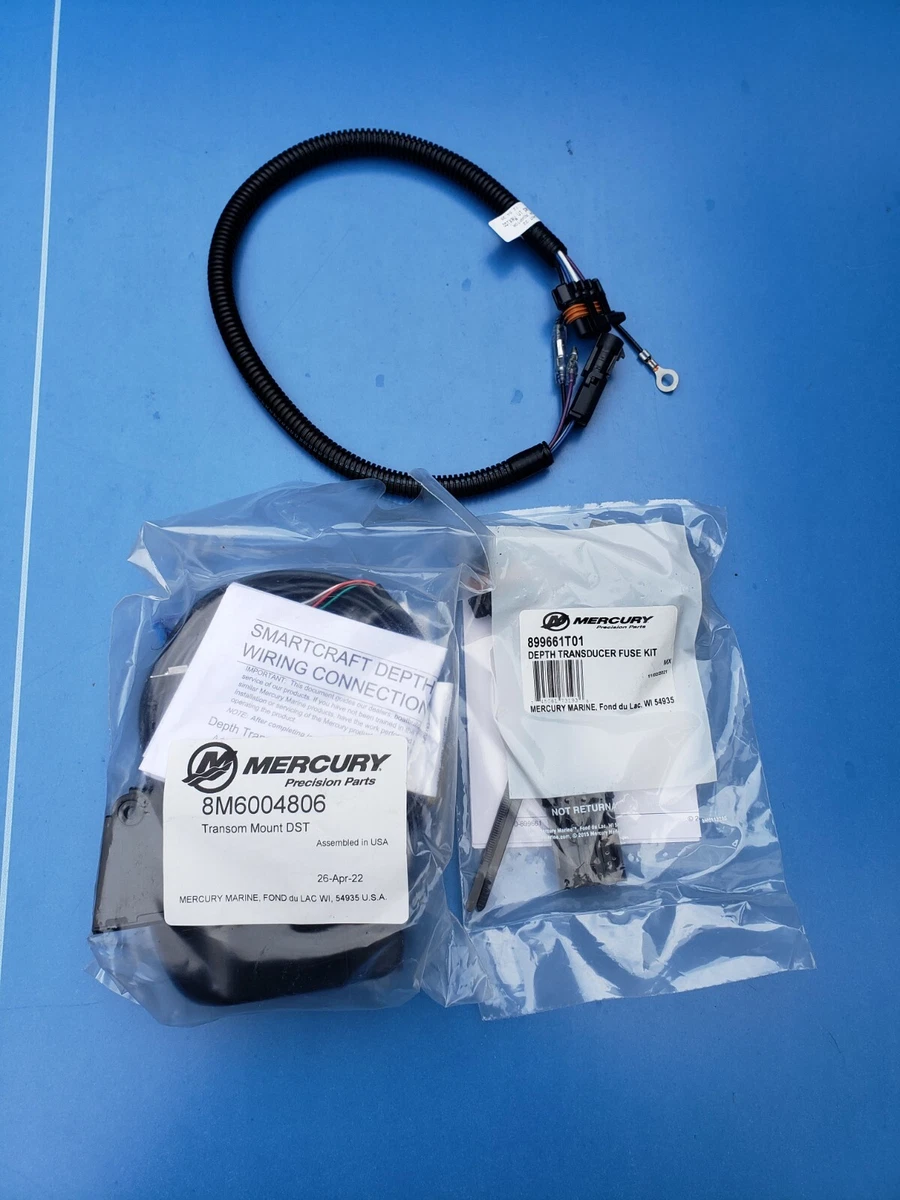 Mercury Depth Speed Temp Triducer Transom Mount 79-8M0122503 | eBay