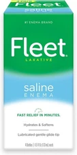 Fleet Laxative Saline Enema for Adult Constipation 4.5 fl oz 4 Bottles pack, NEW