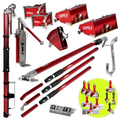 LEVEL5 Trockenbau Set Schnell Spachtelmasse Auftragen Verfugen Finishing 4-625P