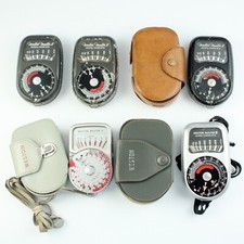 Weston - Light Exposure Meters Models II, III, V for Parts - Vintage Lot of 5