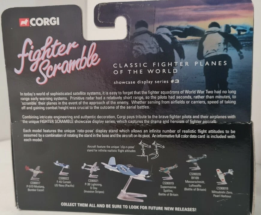 CORGI FIGHTER SCRAMBLE CS90018 MITSUBISHI ZERO PEARL HARBOUR - MODEL PLANE - Image 4 of 4