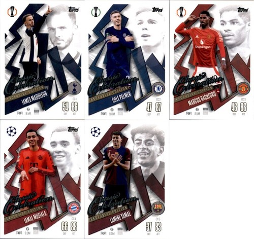 Champions League 2024/25 Trading Cards Set alle 5 Classic Celebration Karten - Afbeelding 2 van 7