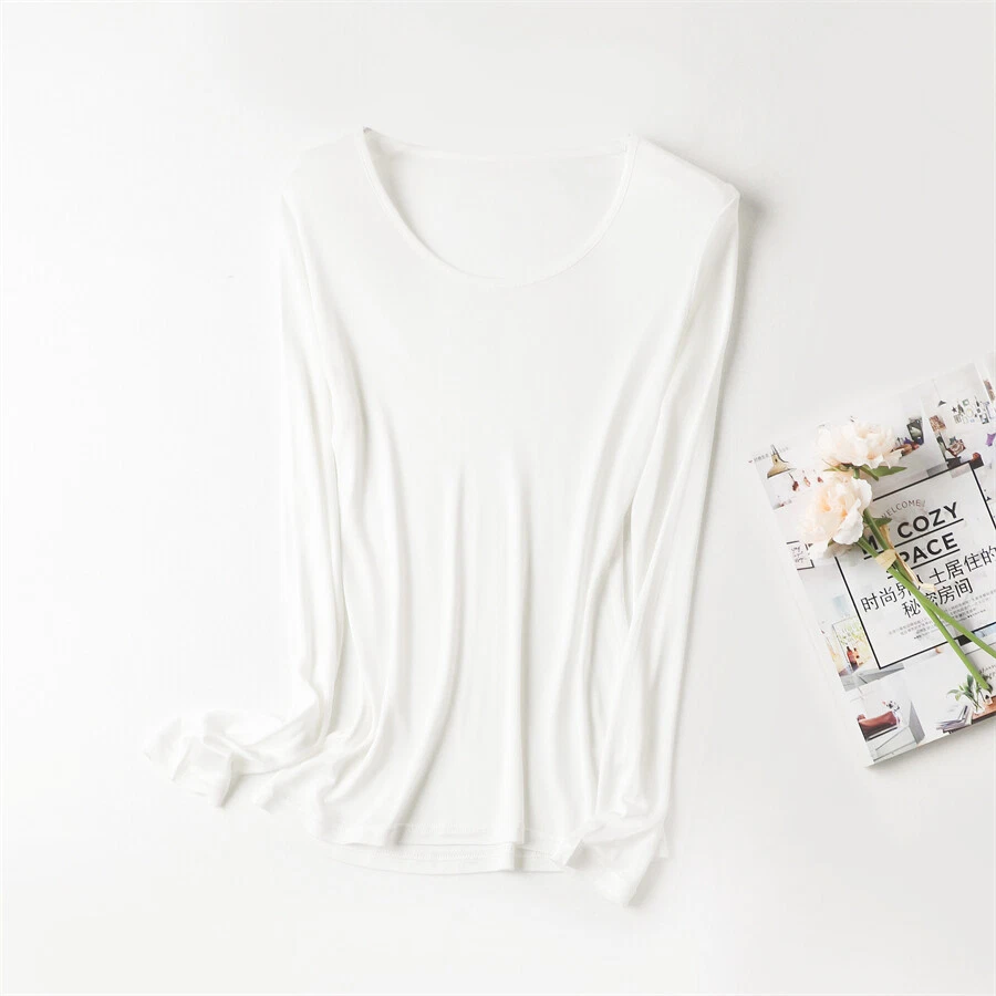 Mujeres Mulberry Seda Térmica Jersey Largo John Ropa Interior Conjuntos Parte Superior e Inferior Foto 3 de 4