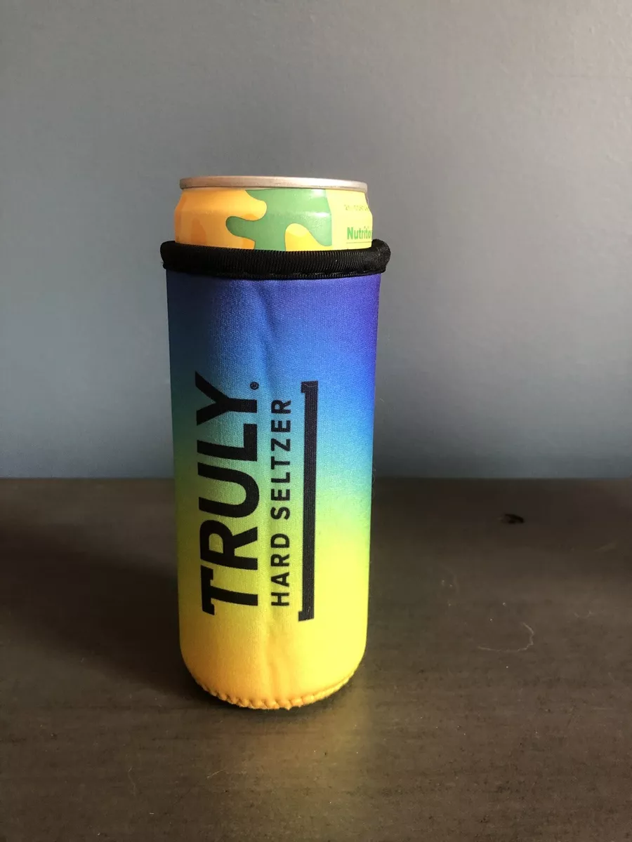 (1) Truly Hard Seltzer Multicolor Neon Can Koozie Slim Can