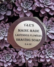 Glycerin Shaving Soap - Lavender Flowers