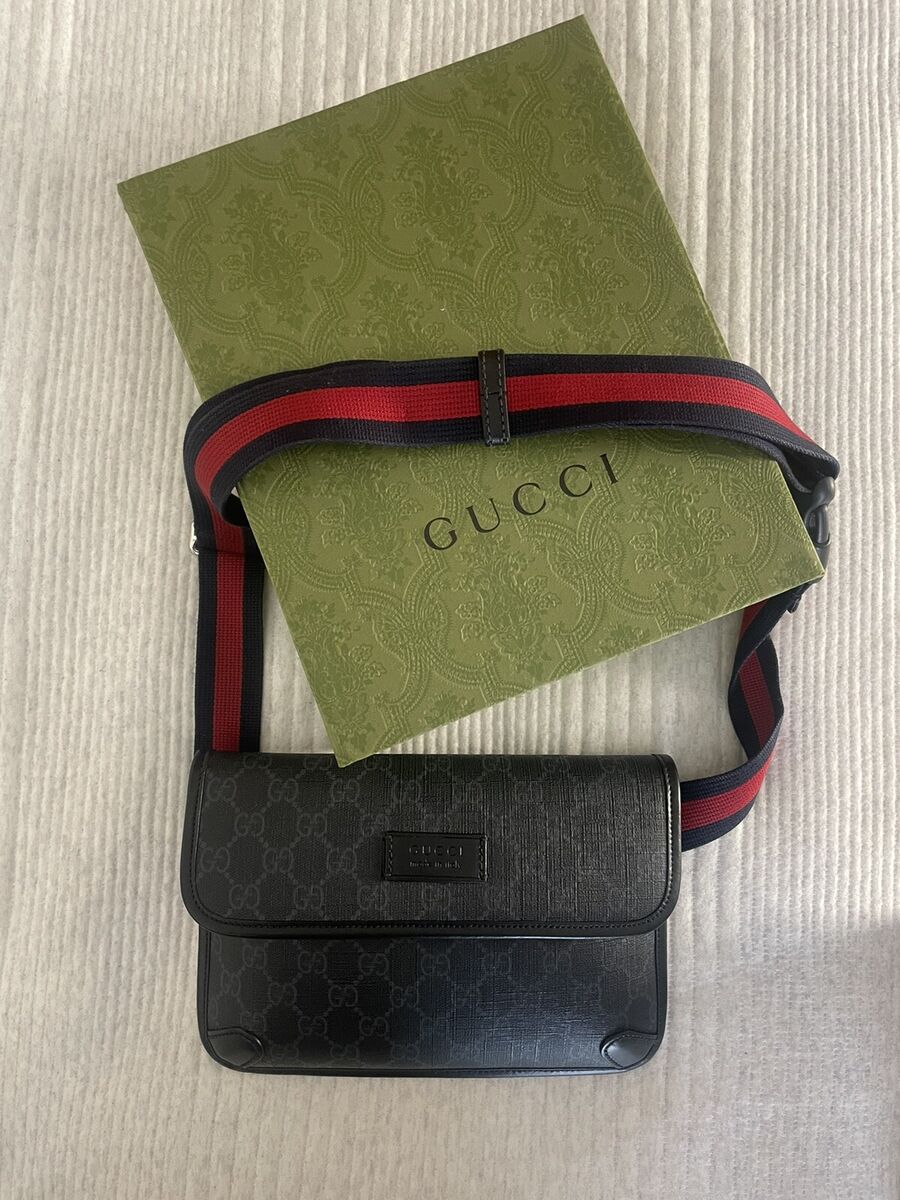 Gucci Monogram Belt Bag With Web strap | eBay Gucci Monogram Belt Bag With Web strap | eBay
