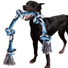 3FT 5 Knots Large Dog Rope Toys for Aggressive Chewers Tug of War Toy