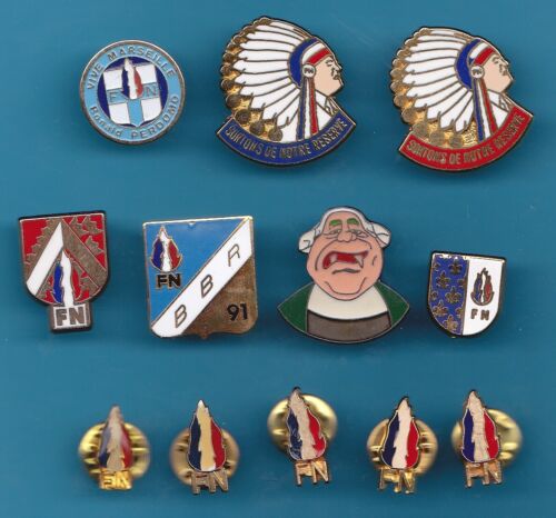 RARE LOT OF 12 PIN'S POLITICS FN Front National, Jean Marie Le Pen JML23 - Picture 1 of 1