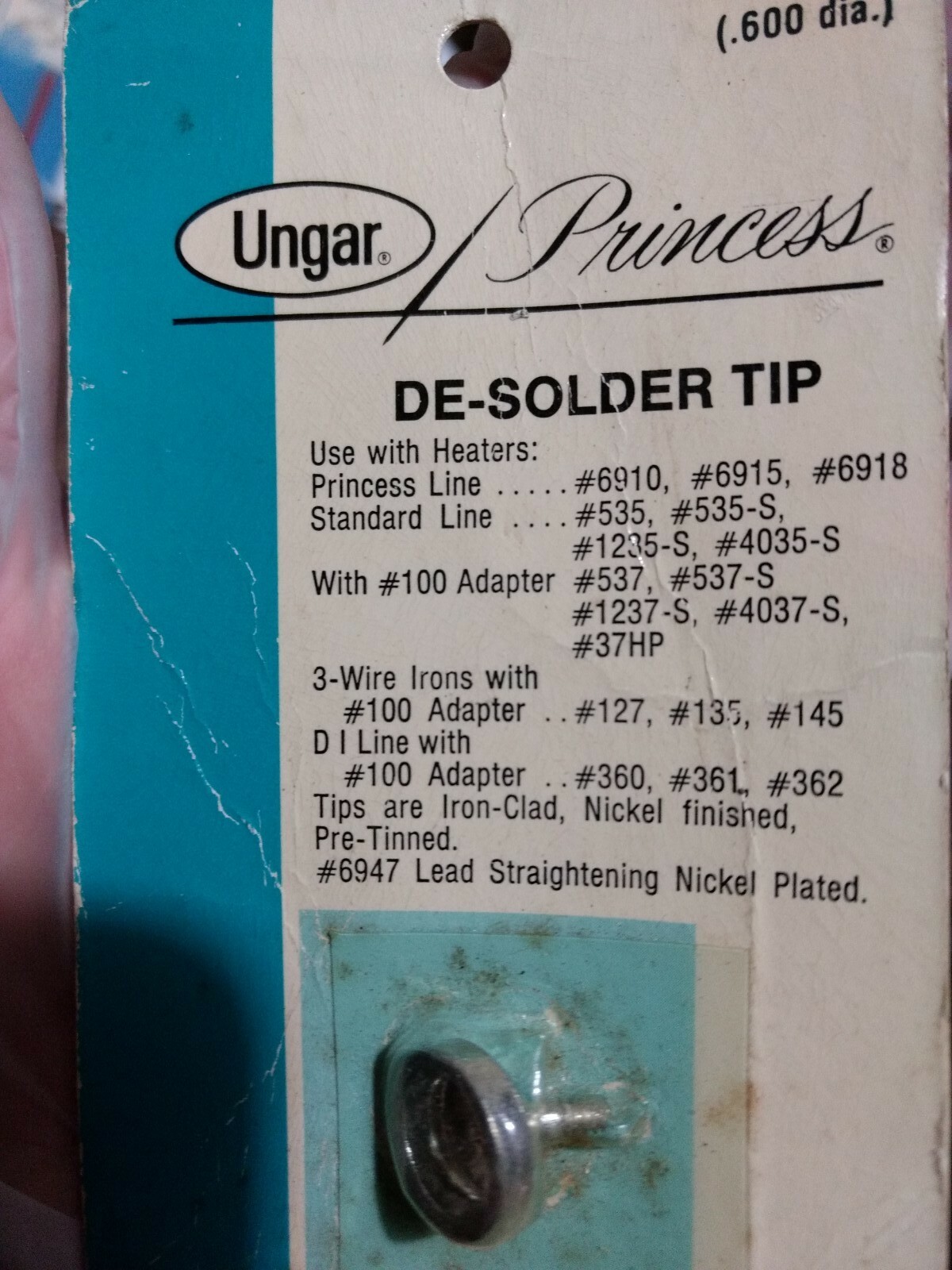 UNGAR 6943 6943 PRINCESS TO DESOLDERING TIP for SOLDERING IRON eBay