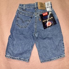 Vintage 1990 s Levis 550 Boys Shorts, Deadstock NWT, Size 10 W23