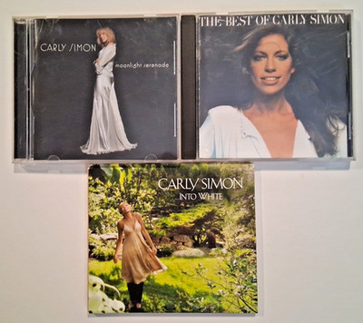 Collection Of 3 Carly Simon CDs: Moonlight Serenade, Into White & The Best Of