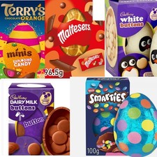 new easter eggs case of 12 small/medium sized eggs chocolate easter eggs