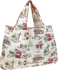 Large Foldable Tote Nylon Reusable Grocery Bag