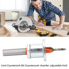 Adjustable Limit Taper Drill Spiral Countersink Chamfer Bit For Wood Plastic New