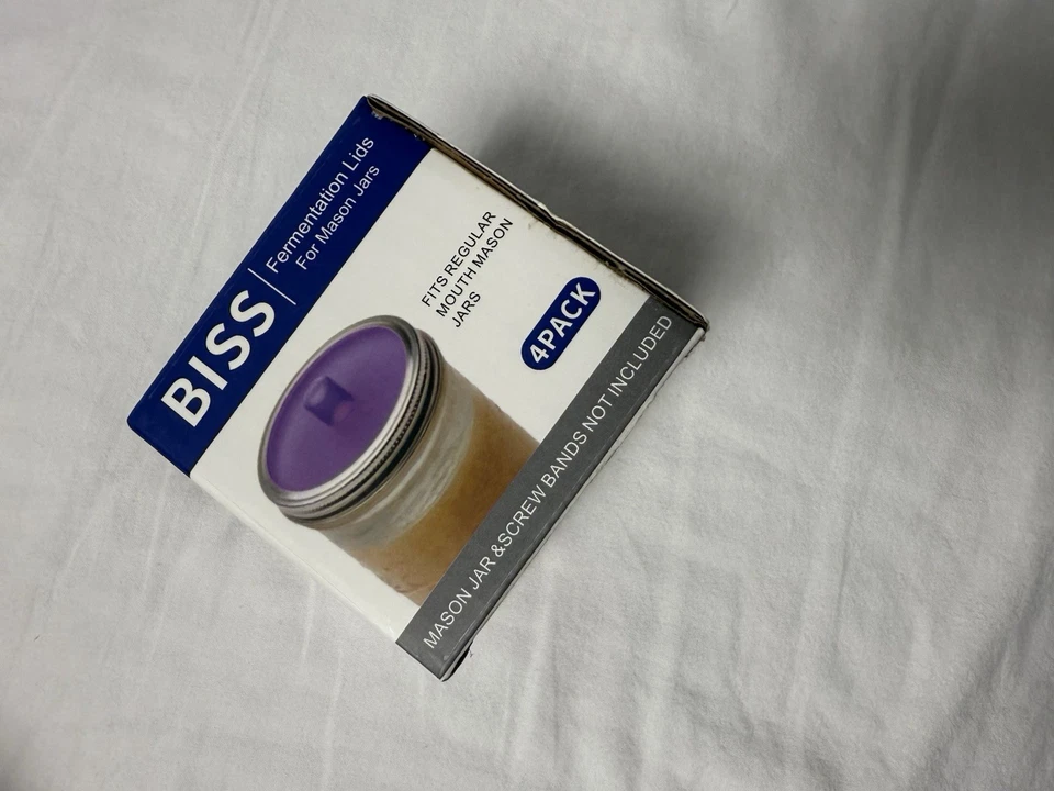 Tapa de fermentación de silicona sin BPA tapa de tarro de albañil bucal regular para decapado Foto 2 de 4