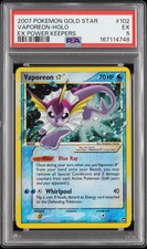 2007 POKEMON EX POWER KEEPERS GOLD STAR #102 VAPOREON-HOLO PSA 5 on eBay
