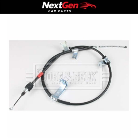 Borg & Beck Brake Cable Rear Lh for Rio less ABS (Drums) 05-06/12