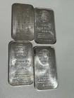 Lot Of 4 1 oz Engelhard 999 Silver Bars Variety Pack 4 Oz Of Silver Total