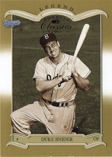 2003 Donruss Classics #135 Duke Snider #/1500 Brooklyn Dodgers