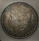 1898-O Morgan Silver Dollar TONED – High Grade – Golden Rim Tone