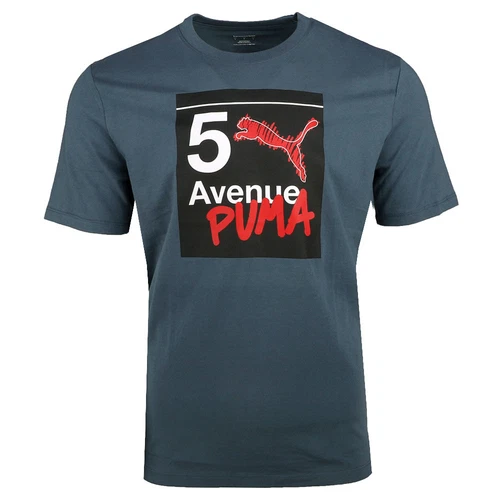 T shirt Puma Nyc 5th Subway girocollo manica corta uomo blu casual 6312172