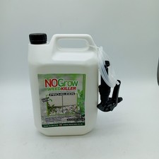 NOGrow Weed Killer 5L Double Strength Fast Acting Results in Hours 6.40 per litre