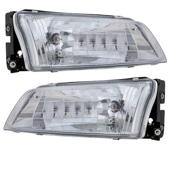 Para 97 98 99 Máxima Faro Faro Faro Delantero Luz Lámpara con Bombilla JUEGO DE PAR Foto 2 de 4