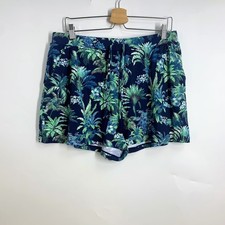 Tommy Bahama Men's Tropical Palm Leaf Print Drawstring Shorts Size 32