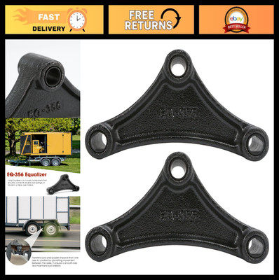 2 Packs 6.13'' Trailer Equalizer for Double Eye Springs - 9/16'' Hole, Fits 1.75''