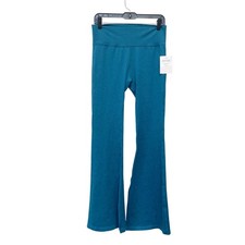 JoyLab Women's Textured Yoga Activewear Flare Leggings Blue Size L