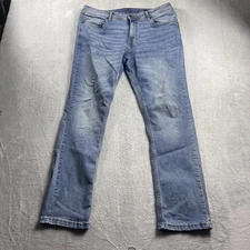 The Perfect Jean NYC Slim Fit Medium Wash Blue 34x30 Comfy Stretch Denim