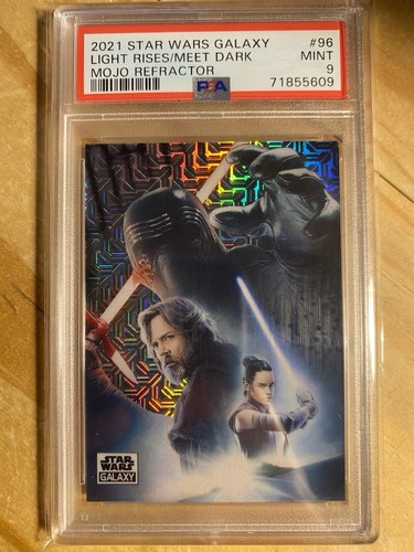 2021 Topps Chrome Star Wars Galaxy Light Rises to Meet Dark /50 PSA 10 #96 Mojo