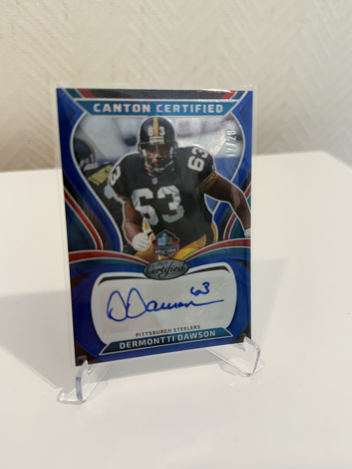 2025 Canton Certified Signatures Dermontti Dawson #CAN-DDA Blue Etch /20 (AU)