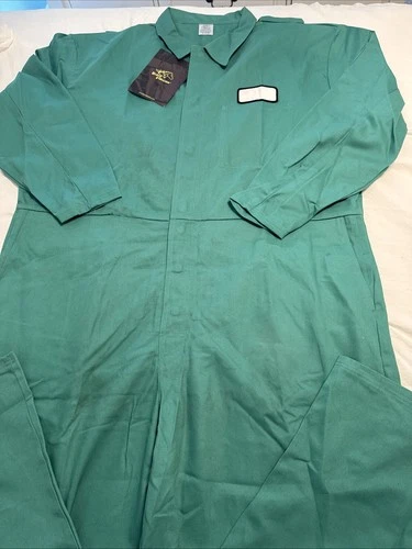 Black Stallion Green "FR Frame Resistant" Coverall .. (Size 3XL) NWT - product listing photo