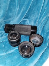 VTGe Camera Lens Lot Sears, 2 Yahikor, Minolta, Look great but untested